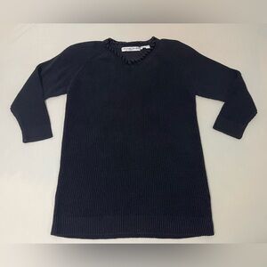 Vintage Michael‎ Simon Sweater Dress Black Large Knit  Long Sleeve